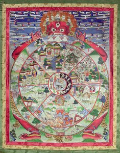 Dharmachakra, Wheel of Transmigratory Existence (papper)